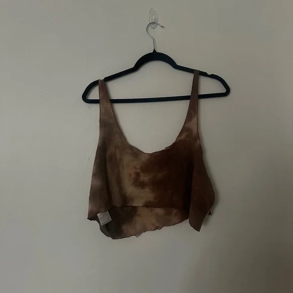 Urban Outfitters Brown Tie-Dye Tank Top - Picture 2 of 3